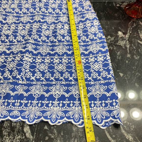 NEW $80 Loft Embroidered Shift Skirt w lining - Picture 8 of 8